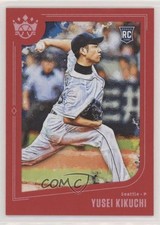 2019 Panini Diamond Kings Short Print Red Framed Yusei Kikuchi (Mid-Pitch) 8k4
