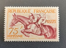 France année 1953 965 Neuf trace de charnière * Hippisme JO (3)