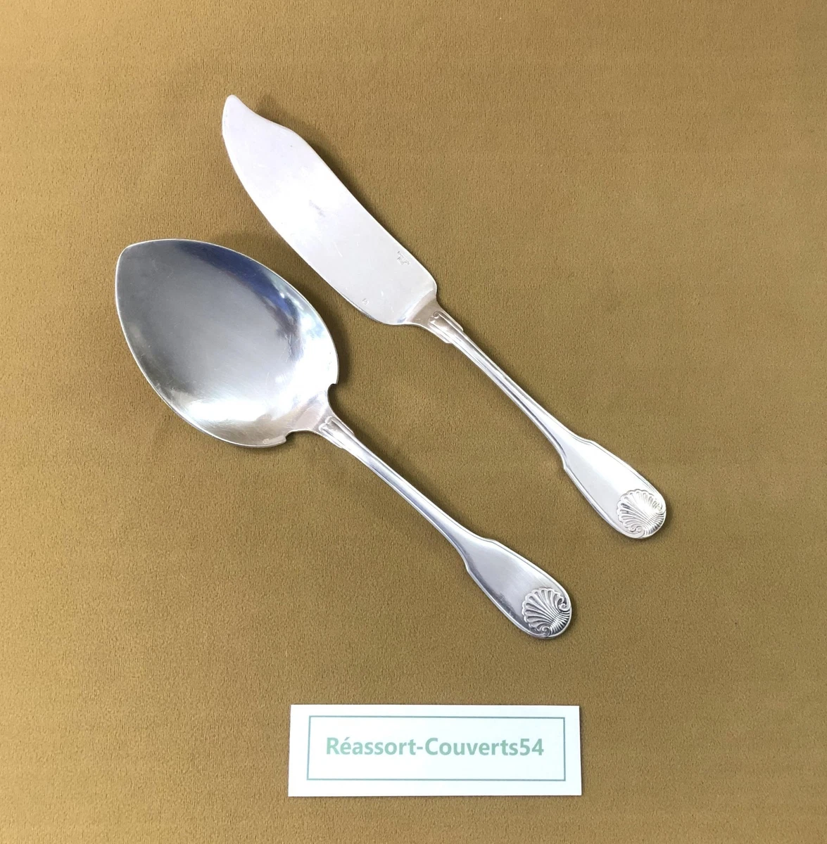 COUTEAU A DECOUPER 32,7 cm CHRISTOFLE FRANCE COQUILLE VENDOME