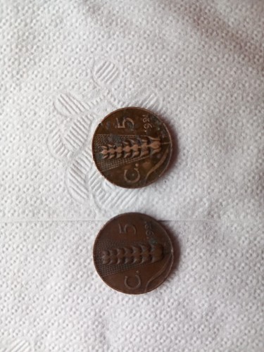5 Cinque Centesimi 1921 Spiga Vittorio Emanuele Terzo 1921 - Foto 2 di 4