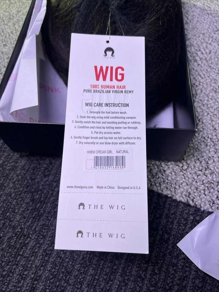 Peluca Negra 100% Hhbw Dream Girl Pura Brasileña Virgen Remy HD ENCAJE Color Natural Foto 4 de 4