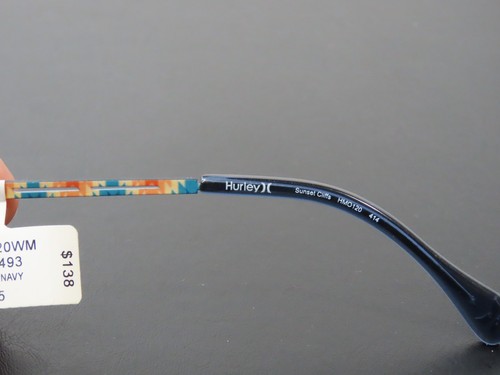 Hurley Semi Matte Navy Eyeglass Frames 54-18-145 #730 - Picture 6 of 10