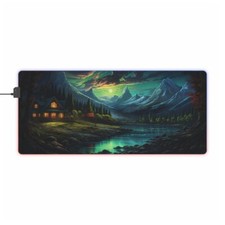 Moonlight Cabin Dreamscape LED XL Gaming Mouse Pad