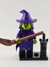 LEGO Wacky Witch Series 14 Minifigure 71010 Halloween Complete With Stand  Cat
