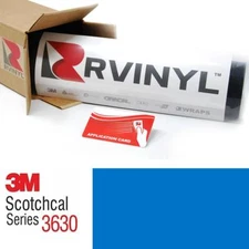 3M 3630 Scotchcal Intense Blue 127 Translucent Vinyl Film Craft Sign Sheet Roll