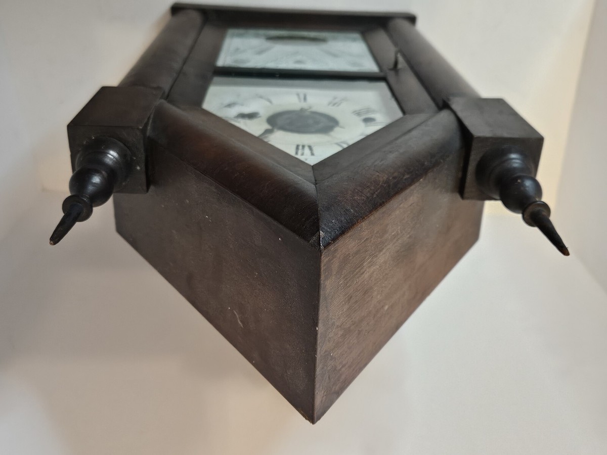M*5様 希少アンティークTimebook3点 Antique 1870's TERRY & ANDREWS 8 Day Victorian Lyre Mvmt. Steeple