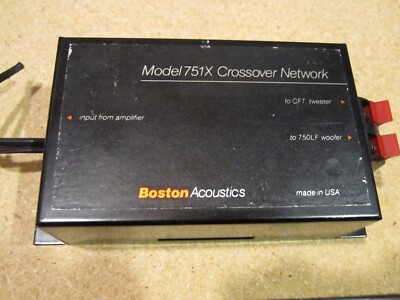 VINTAGE RARE SINGLE (1) BOSTON ACOUSTICS 751X CROSSOVER  USED TESTED WORKING