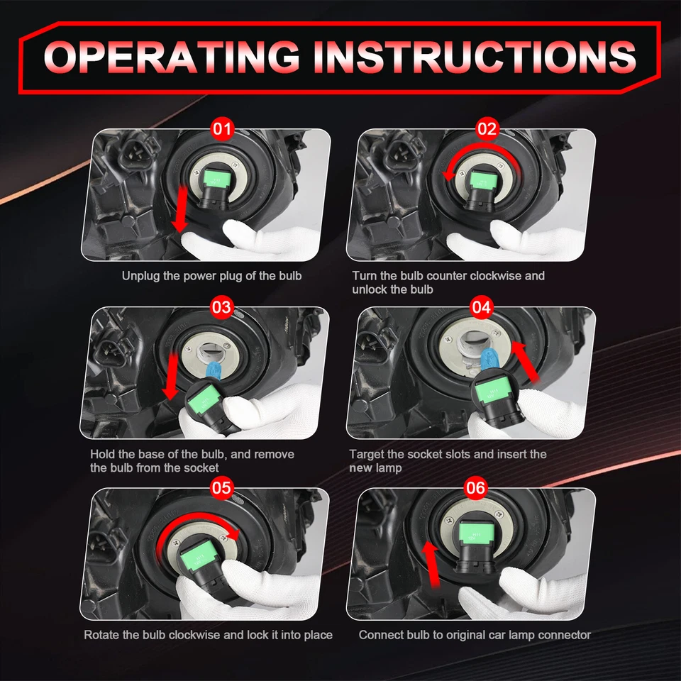 For Renault Duster 2013 2014 2015 2016 White Halogen Headlight + Fog Light Bulbs - Image 3 of 4