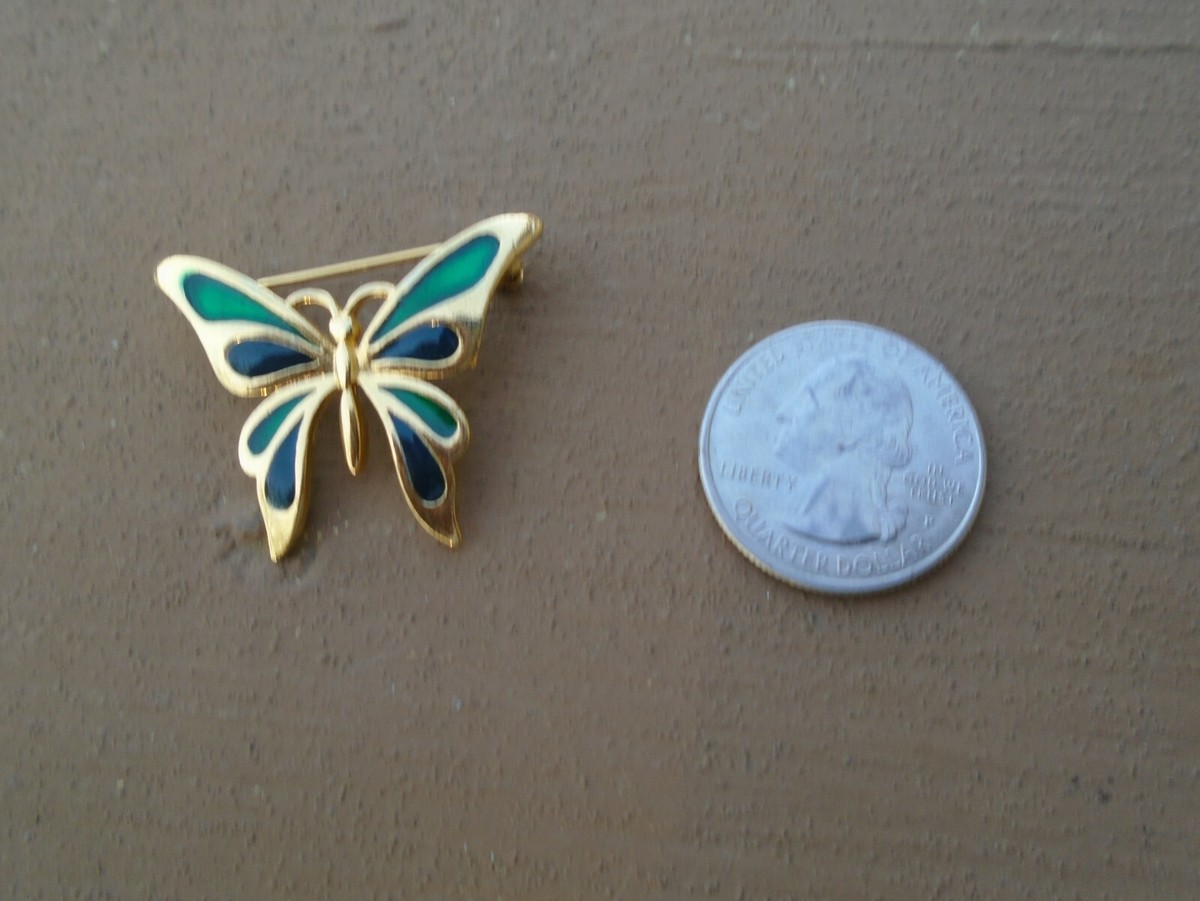 ラリースミス BUTTERFLY PIN (TURQUOISE) ラリースミス