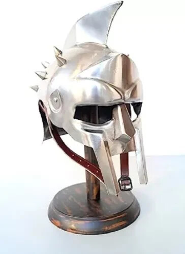 Wearable - Gladiateur Réplica Cosplay 18 Échelle Casque en Acier * Rembourré - Photo 4 sur 5