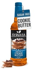Syruvia Sugar Free Cookie Butter Syrup 25.4 fl oz, Perfect for Coffee, & More