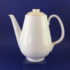 Thomas Germany Rosenthal Vintage White Porcelain Large Coffee Pot German