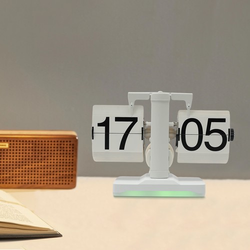 24-hour Modern Tabletop Digital Flip Clock Battery Powered Display Clock HOT