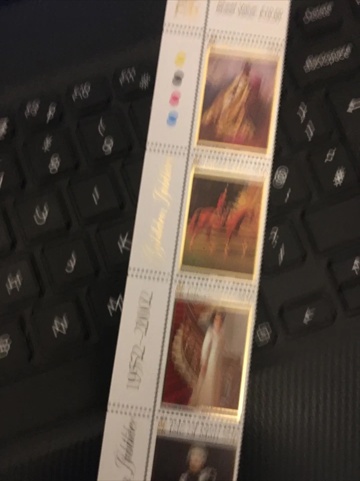 Isle of Man Mint MNH 2002 Queen Elizabeth II Paintings Strip Of 5 photo 2 T/L - Image 2 of 3