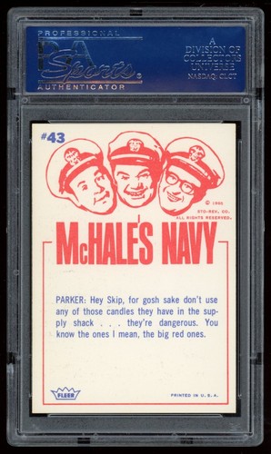 1965 Fleer McHale's Navy #43 Help, I Want My Mommy PSA 9 - Picture 2 of 2