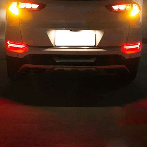 LED Rear Bumper Reflectors Fog Driving Brake Lights For Hyundai Tucson 2015-2017 - Foto 6 di 11