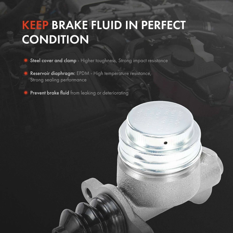 Brake Master Cylinder with Reservoir for International Scout Lincoln Continental - Image 3 of 4