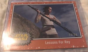 2019 TOPPS STAR WARS JOURNEY TO THE RISE OF SKYWALKER ORANGE /50 REY SP RARE | eBay