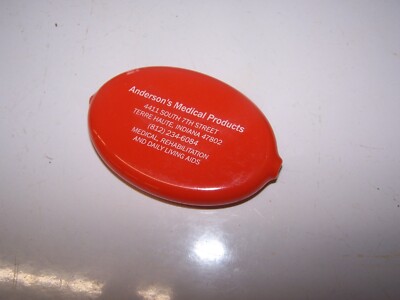 ANDERSON'S MEDICAL PRODUCTS Rubber Squeeze Coin Purse TERRE HAUTE INDIANA