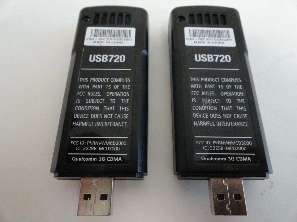JJ7: Lot of 2 Verizon USB720 720 USB Modem Qualcomm 3G CDMA  - Image 4 of 4