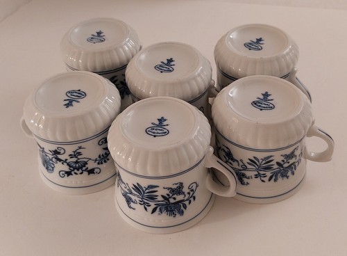 Set of 6 Original ZWEIBELMUSTER Blue Onion Mugs 14 Oz. Coffee Cups EUC - Bild 2 von 9