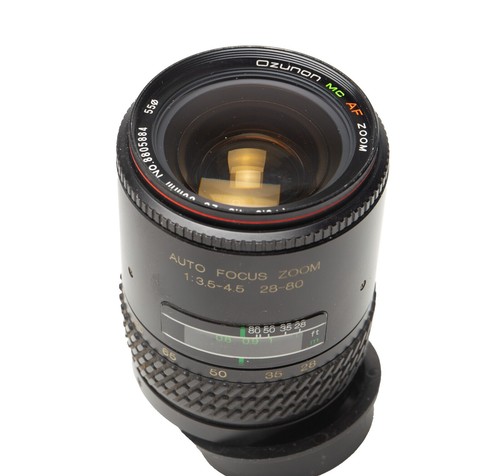 Osawa MC 1:4.5 f=80-205mm 52mm No. 392423 Zoom Lens Cannon Mount