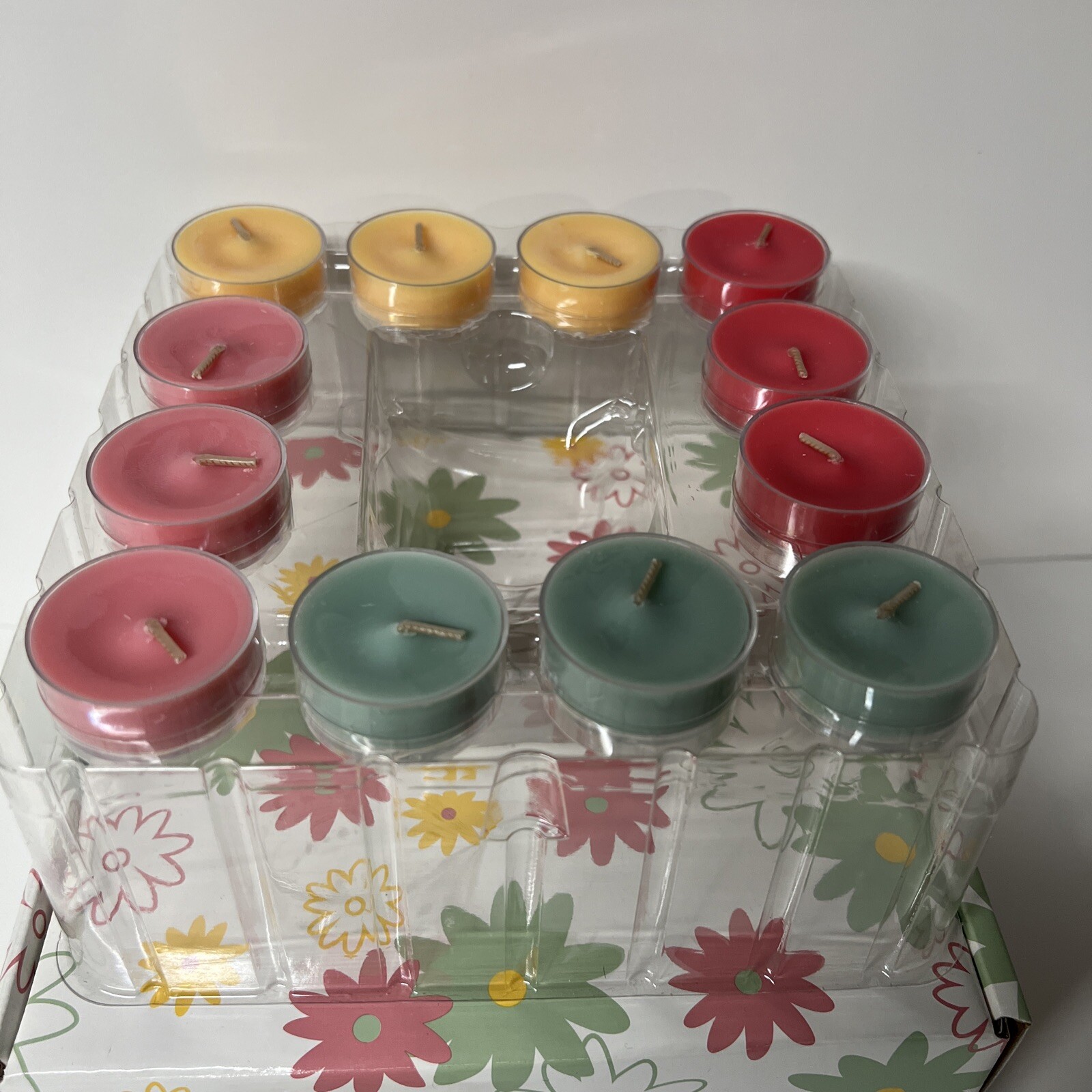 New Partylite From the Garden Tealight Holder Gift Set Nectarine Lilac