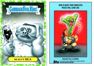 2023 GARBAGE PAIL KIDS INTERGOOLACTIC MAYHEM GPK GREEN CARD 100b