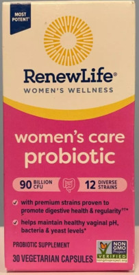 Renew Life Ultimate Flora Women's Care Probiotic 90 Billion 30 Caps 