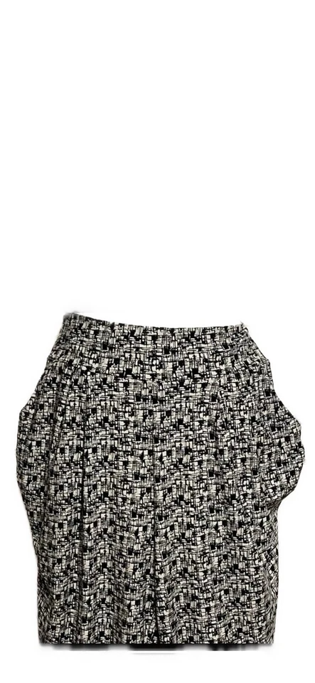 French Laundry XL Crop Ankle pants black/cream crosshatch print.  Two pockets - Изображение 2 из 4