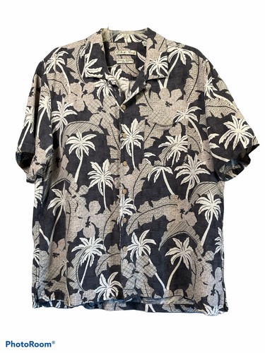 Batik Bay Mens Size L Black Silk 