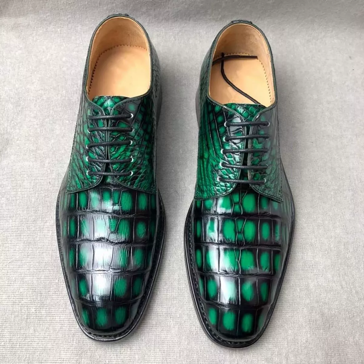 Green alligator shoes sale