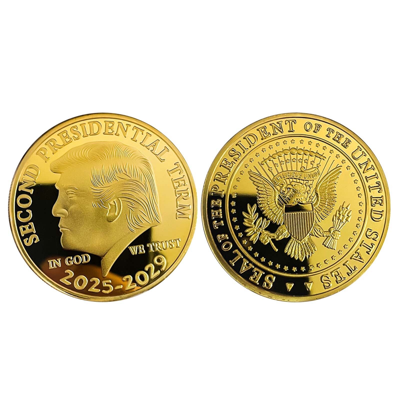 Donald Trump US Presidential Campaign Commemorative Coins 2025-2029 Metal