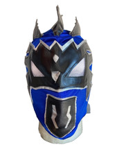 KALISTO Mexican Wrestling Mask BLUE WITH TAIL Lucha Libre Luchador CHILD Kids