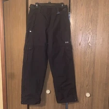 Ocean Earth Pro Snow Ski Pant Size Small Womens Black Fleece Lined Many Pockets
