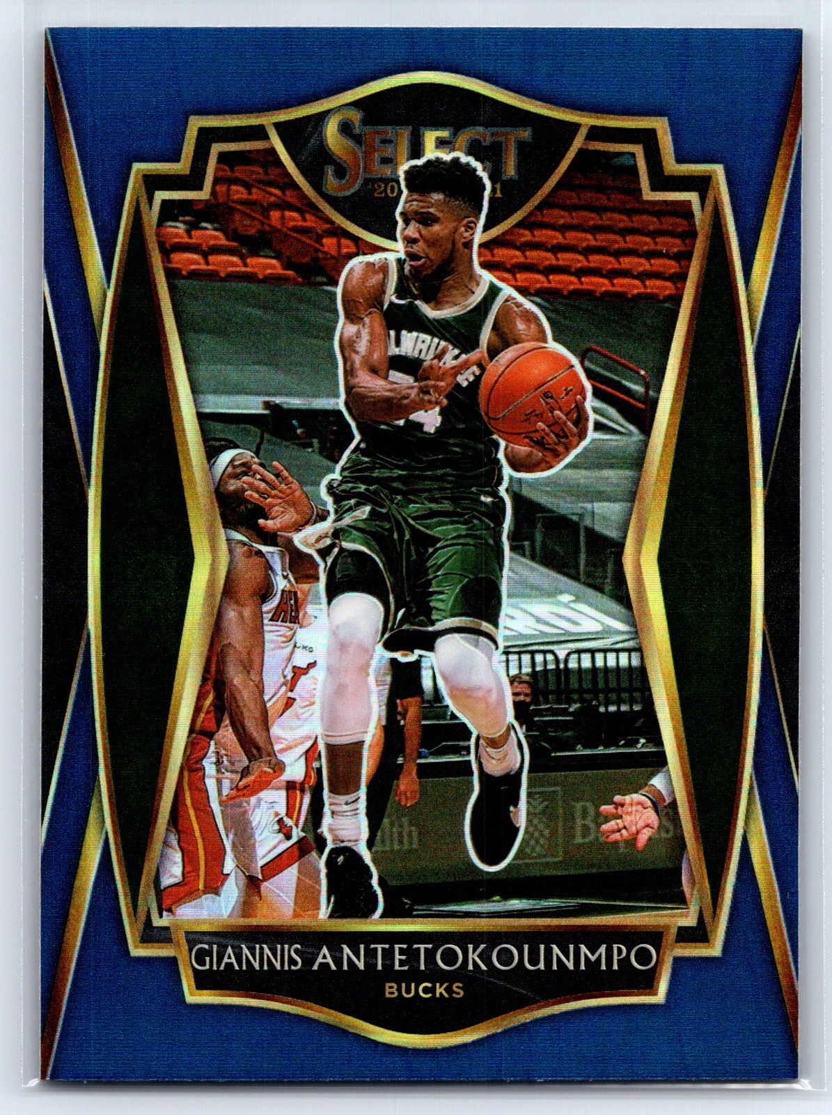 GIANNIS ANTETOKOUNMPO 2020-21 Panini Select Premier Level Blue Prizm!!! Bucks!!!