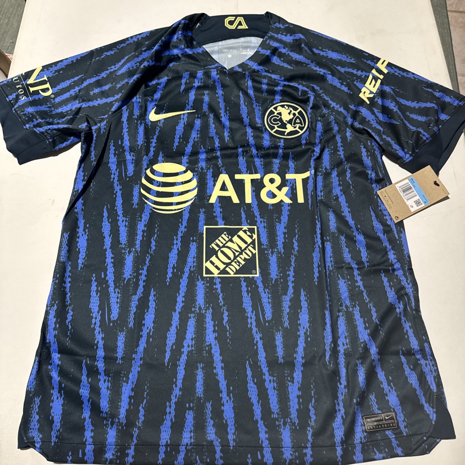 Nike Club America Vapor Match ADV Away Soccer Jersey 22/23 Sz M DJ7638-455