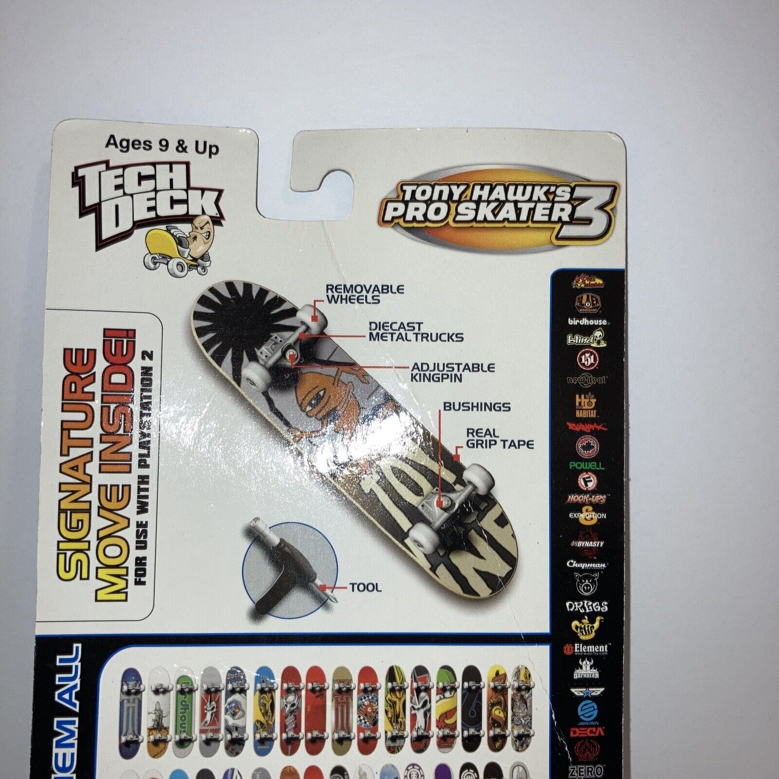 Tech Deck Tony Hawk's Pro Skater 3 THPS3 Finger Skateboard 96mm