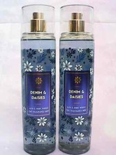 2 Bath  Body Works DENIM  DAISIES Fine Fragrance Mist Body Spray -Set of 2-