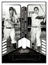 GIL HODGES/ROY CAMPANELLA 2022 Panini Absolute Historical Duals #8 MLB  ID:59926