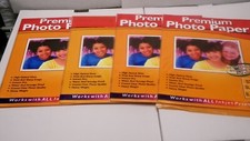 Premium Photo Paper High Gloss 8.5x11 Inkjet 8 sheets LOT OF 4-32 sheets tot