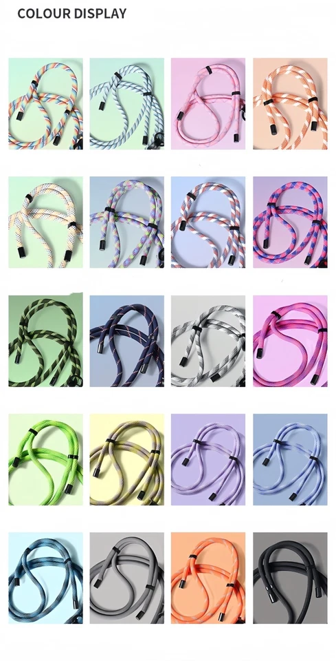 Verstellbares dickes Seil Anti-verloren Handyband Schlüsselband Hals/Umhängetasche UK - Bild 4 von 4