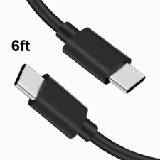 USB-C to USB-C Cable Fast Charge Type C Charging Cord Rapid Charger 6ft