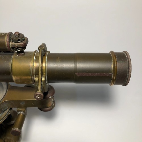 Rare Antique Eugene Dietzgen Co Brass Surveying Transit w/ Compass - Picture 9 of 22
