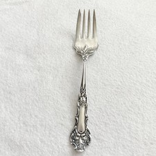 1847 Rogers Bros First Love Large Serving Fork Silverplate 7.75" A1
