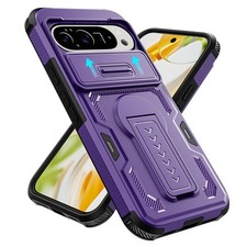 For Google Pixel 10 Pro/10 ProXL Case Rugged Shockproof Slide Camera Cover Stand