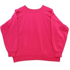 Vintage Reeves 80s Crewneck Sweatshirt Raglan Sleeve Adult L 50/50 Thin