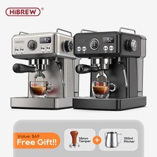HiBREW H10A Espresso Machine with Adjustable Temp Pre-Brewing & Cappuccino Maker