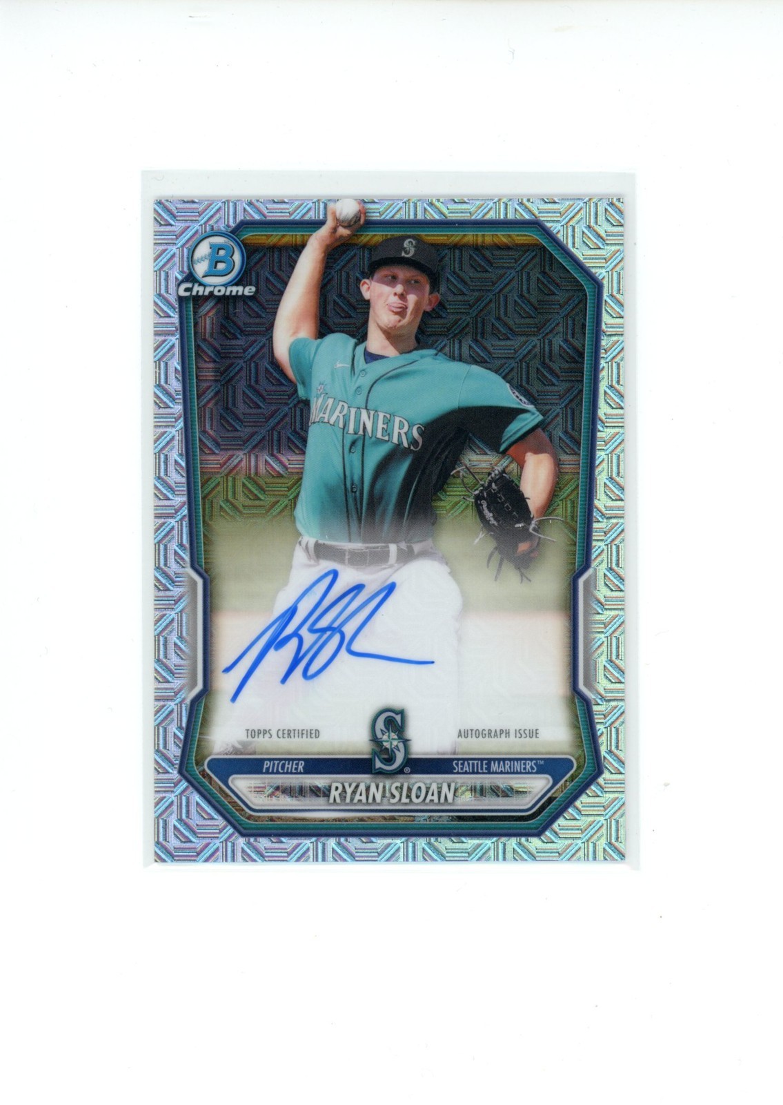 2026 Bowman Chrome Mega Ryan Sloan #BMA-RS MOJO Refractor Autograph Auto