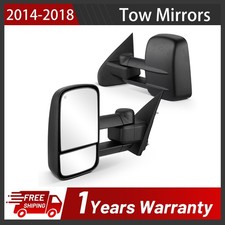Towing Mirrors Power Heated Fits 14-17 Chevy Silverado 1500 Gmc Sierra 1500 2pc